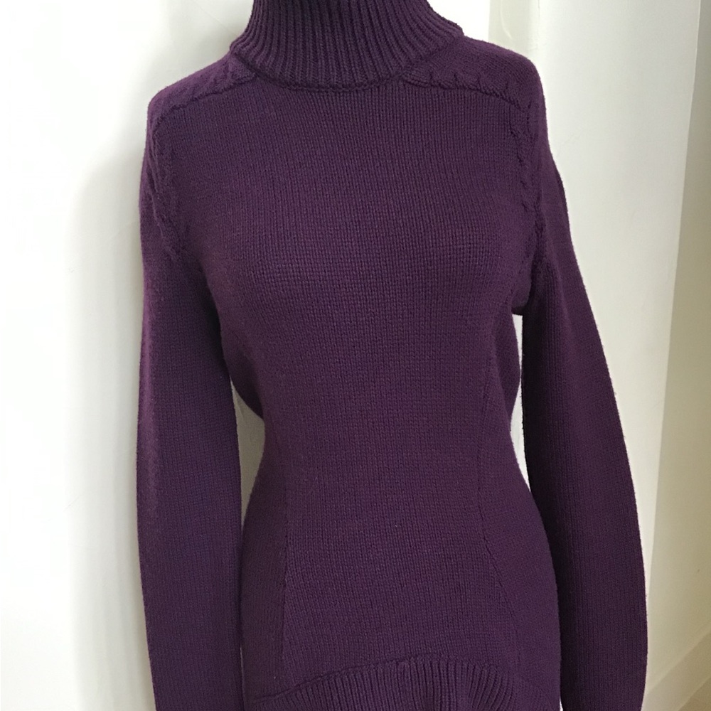 Givenchy Deep Purple Turtleneck Sweater